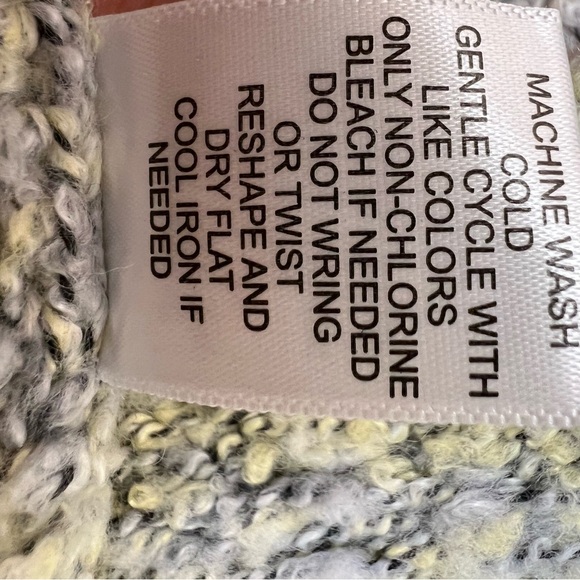 Sincerely Jules Boxy Cropped Chunky Knit Sweater Oversized Multicolor L - Picture 6 of 6